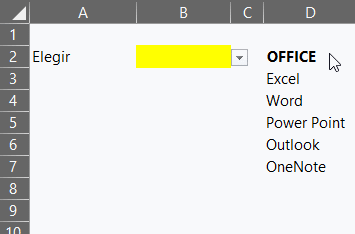 Lista de validación autoajustable en Excel