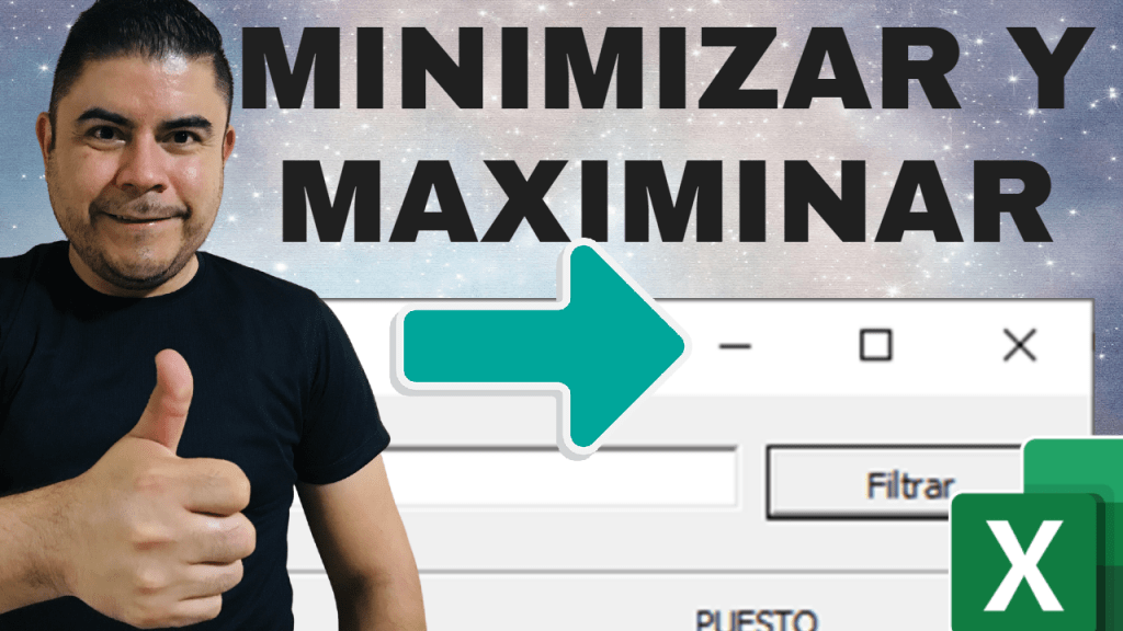 Botón de minimizar y maximizar