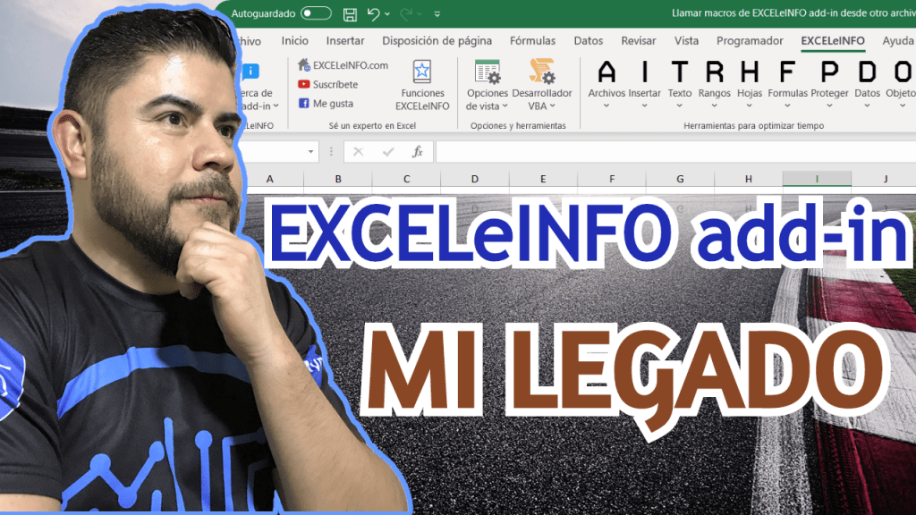 Ejecutar macros de EXCELeINFO add-in desde tus propias macros