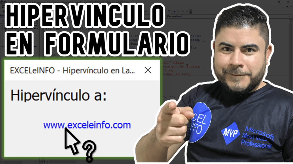Insertar un hipervínculo a una etiqueta en un Formulario de Excel VBA
