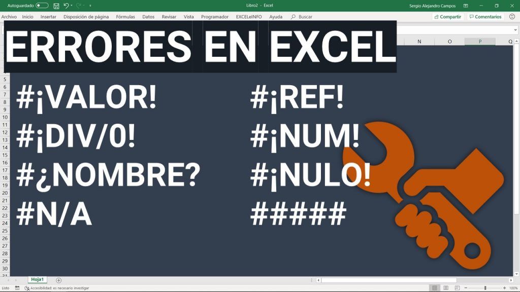 Errores de fórmulas en Excel y cómo solucionarlos