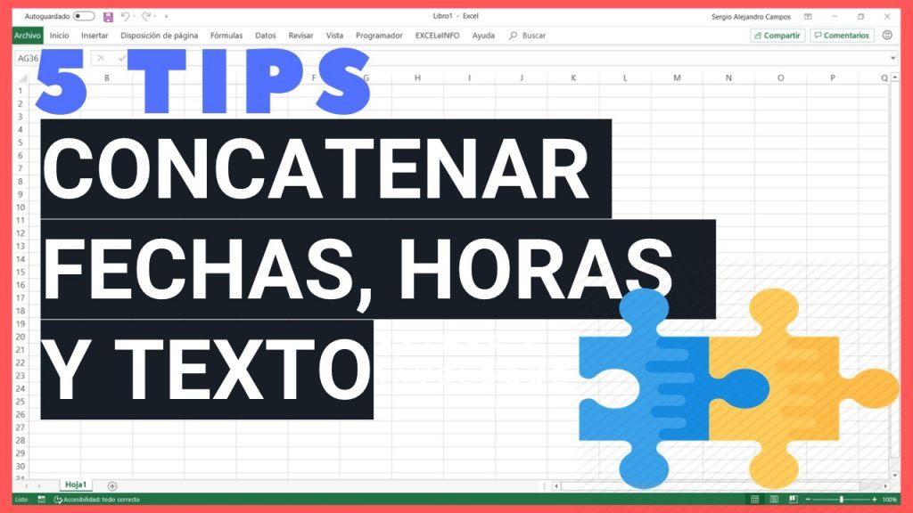 5 Tips para concatenar fechas, textos y formatos personalizados en Excel