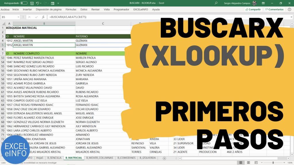 Nueva función BUSCARX o XLOOKUP en Excel – Qué pasará con BUSCARV
