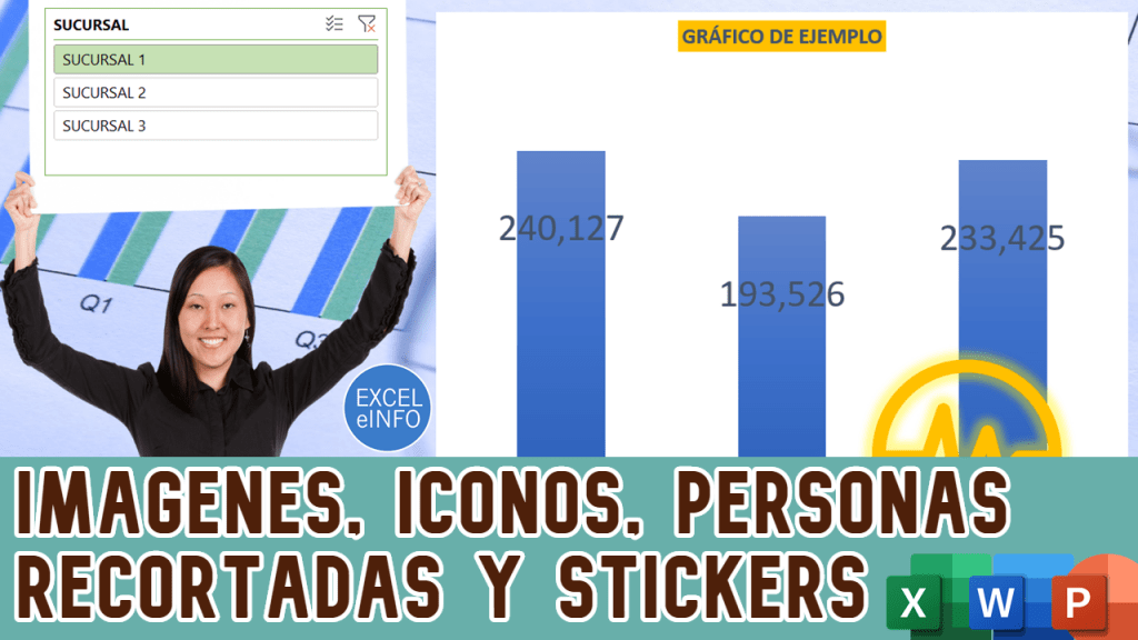Nuevos íconos, imágenes, personas recortadas y stickers en Excel, Word y PowerPoint