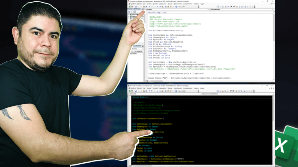 Tema oscuro en el Editor de Visual Basic para aplicaciones