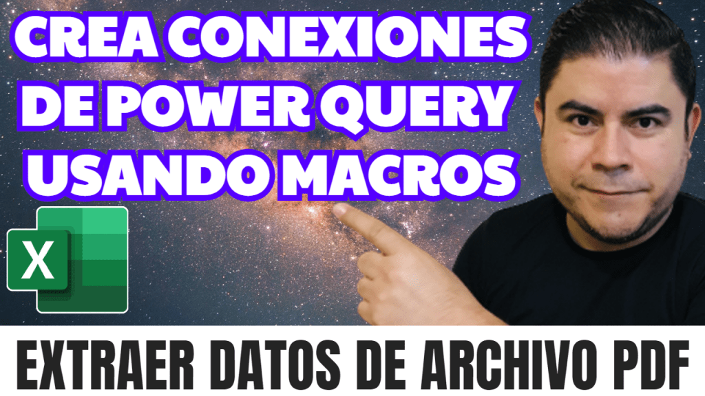 Crear consulta de Power Query con macros para extraer datos de PDF