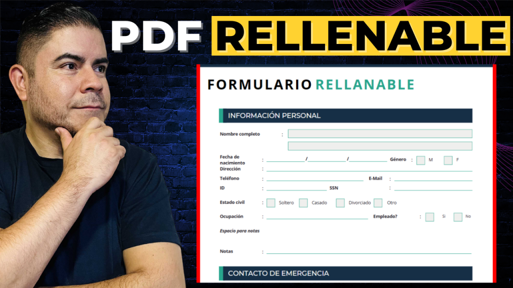 Cómo Crear un Formulario PDF Rellenable