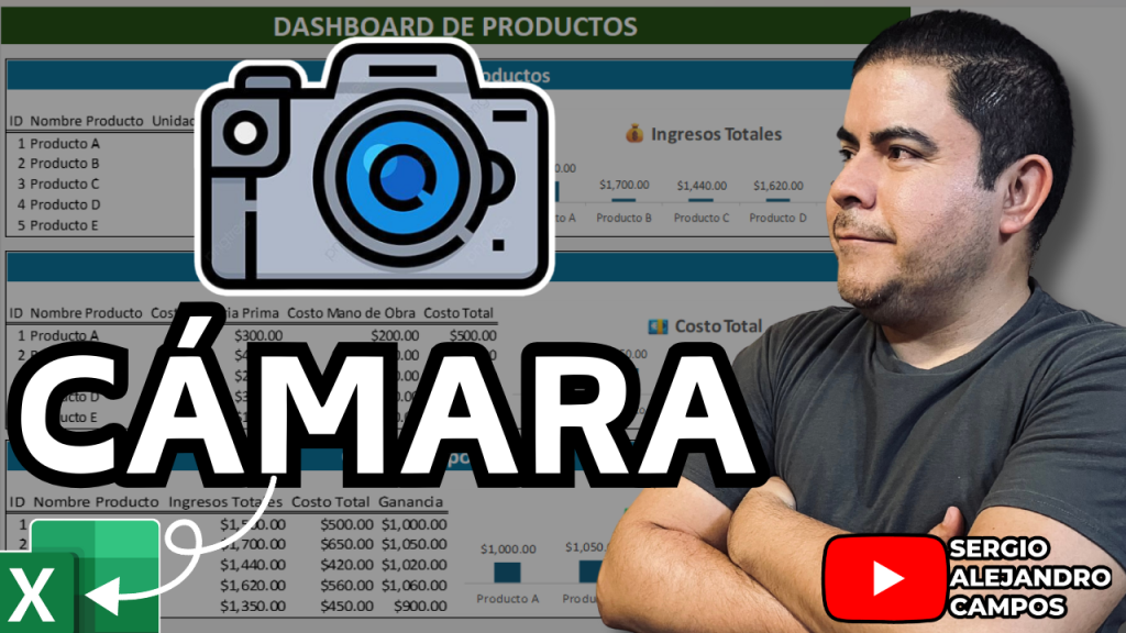 Herramienta Cámara en Excel para Dashboards - exceleinfo - deztaca