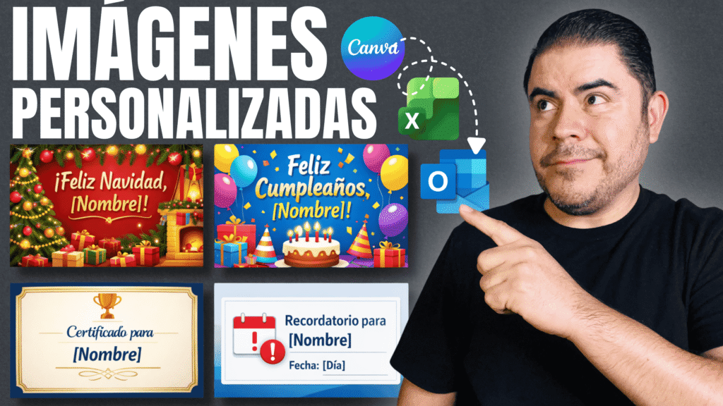 Enviar emails masivos desde Excel con felicitaciones, aniversarios, y certificados