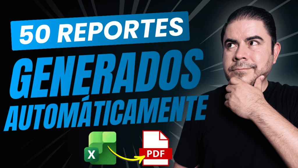 Generar reportes PDF por vendedor automáticamente en Excel con macros
