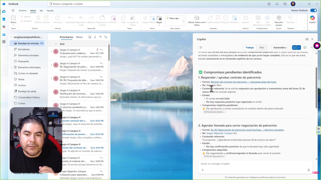 Copilot en Outlook de Microsoft 365 Copilot en Outlook de Microsoft 365