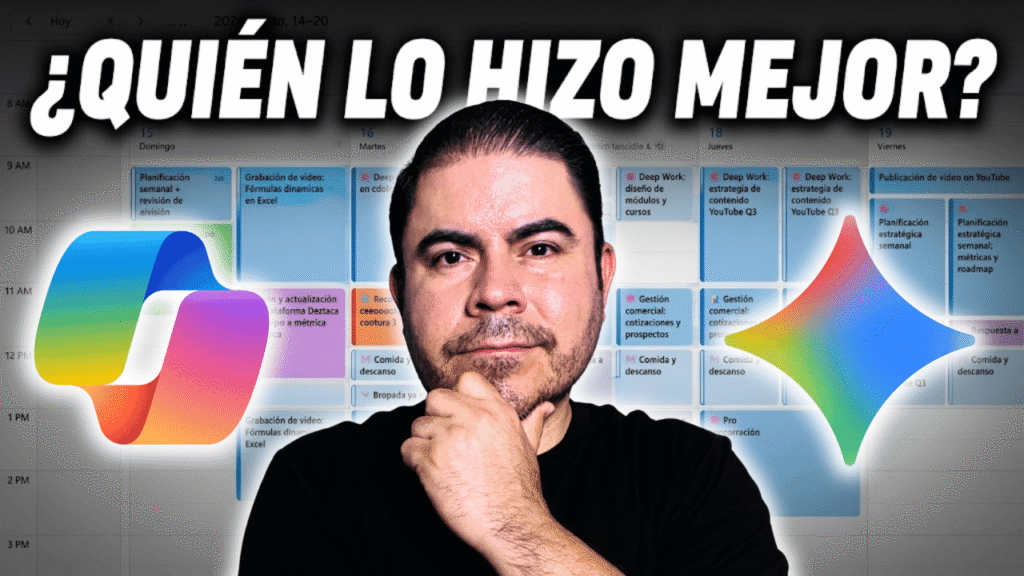Dejar que Copilot y Gemini gestionen mi agenda y calendario de 365 y Google