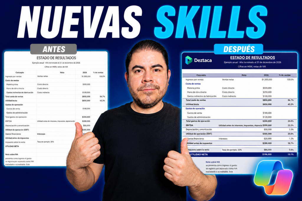 Skills en Copilot para Excel
