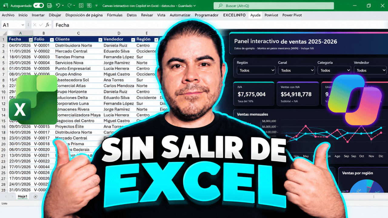 Canvas Interactivos en Excel: Crea Dashboards y Formatos en segundos ...